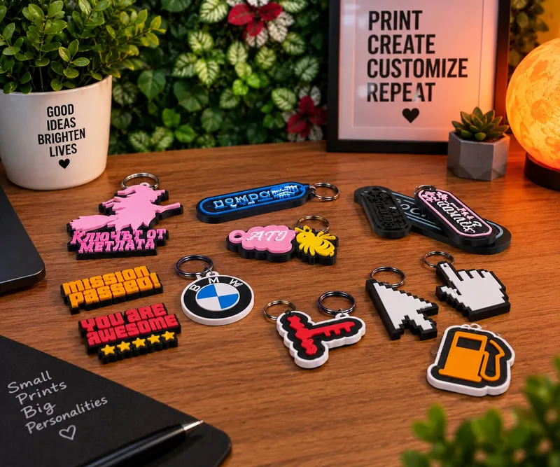 3D printed keychains